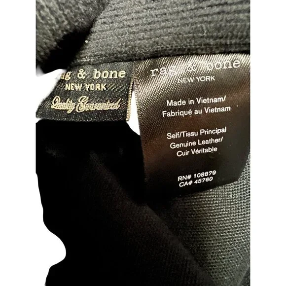 Rag & Bone Womens Olive Green Suede Leather Backpack With Zipper Closure & Adjus - Picture 5 of 8